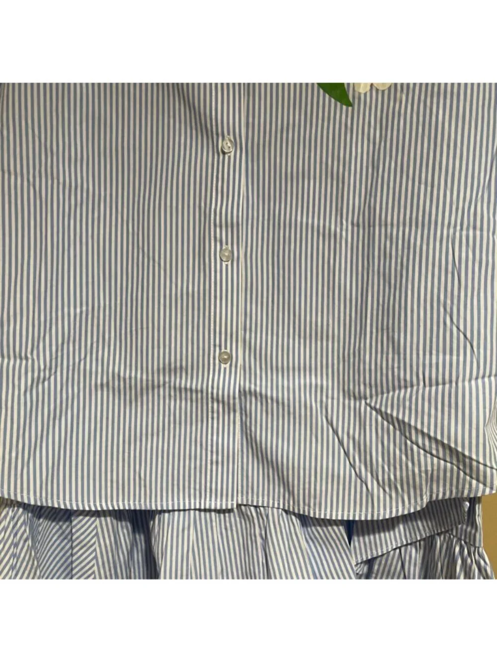 Twinset oversize poplin shirt and skirt set